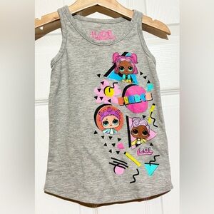 4T L.O.L. Surprise! Graphic Tank Top with Pink and Blue Accents